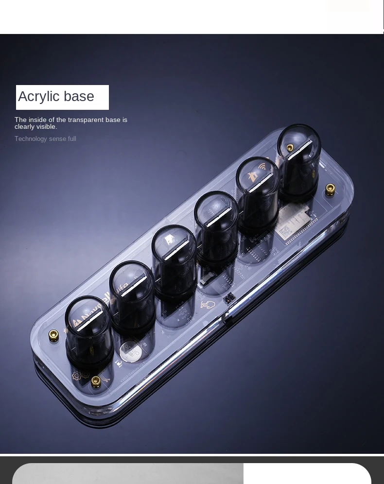 Digital Clock Glow Nixie Tube Clock Mobile APP Editable
