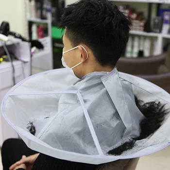 Mantella per taglio capelli Ombrello pieghevole leggero Design Taglio capelli Panno da barbiere per bambini adulti Mantella per taglio capelli Ombrello