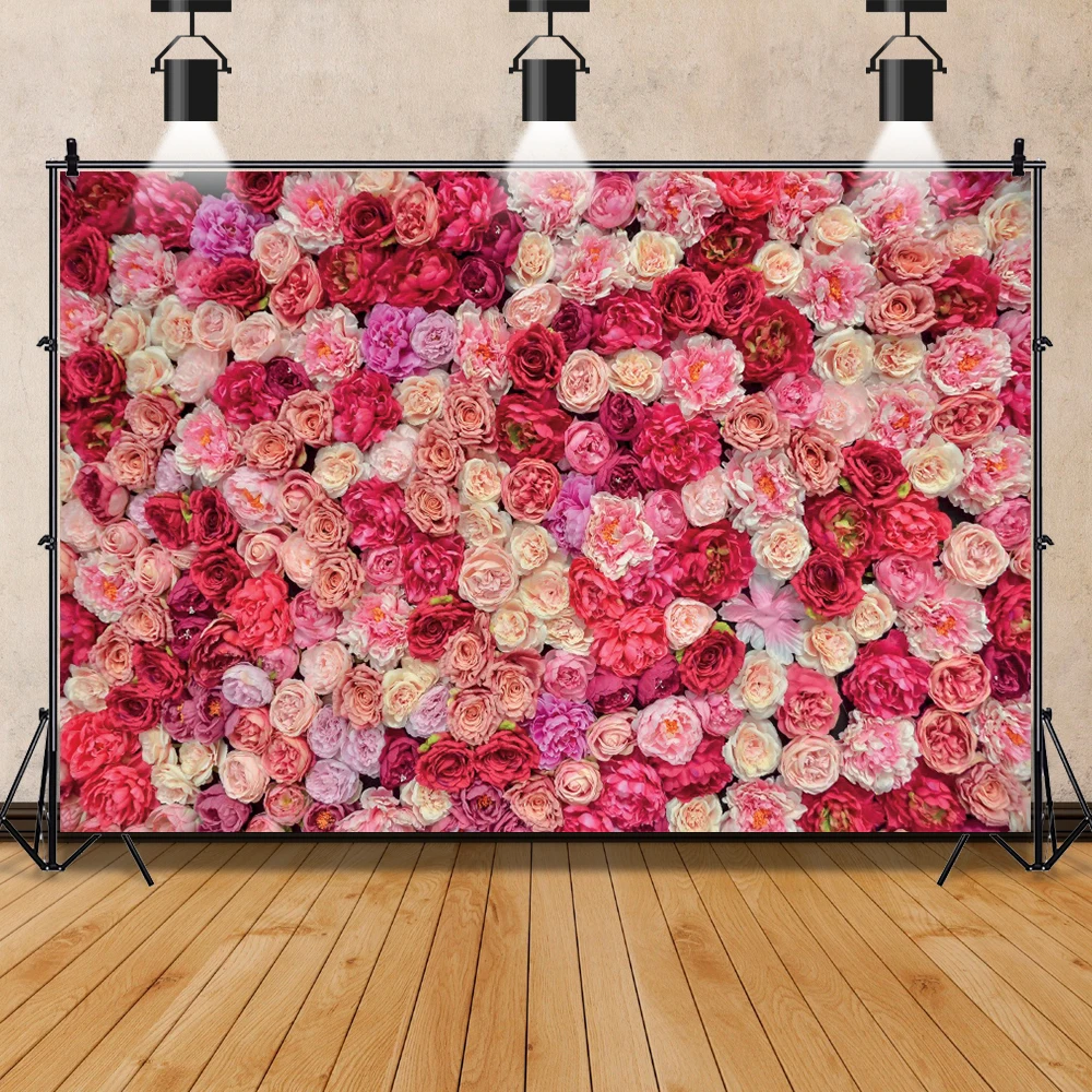 Laeacco Fotohintergrund – 3x2,4 M, Blühende Blumen Vintage, Für Hochzeit, Geburtstag, Party