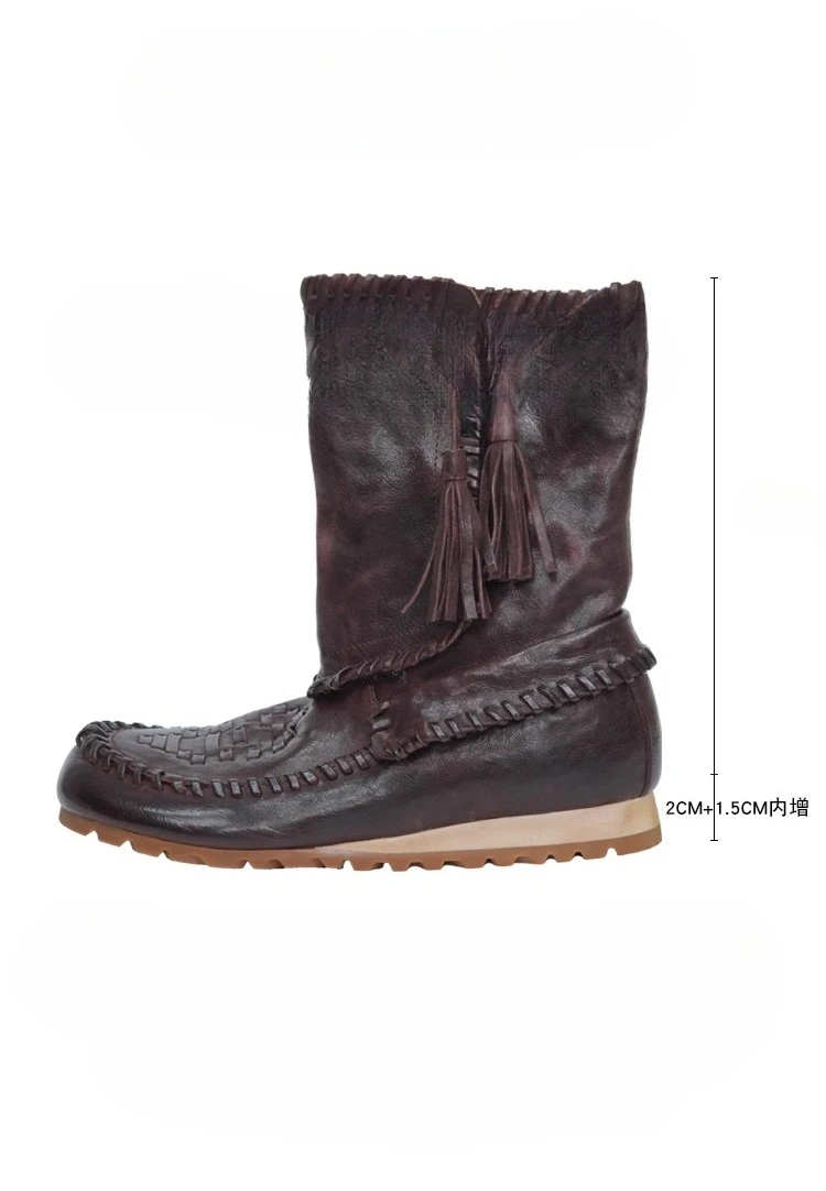 Fashion Genuine Leather Western Boots Detail 2