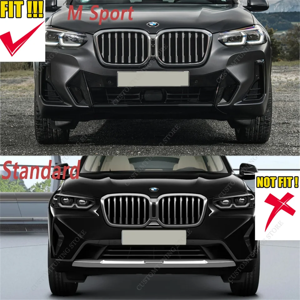 BAONITOU Frontspoiler Für BMW X3 G01 2018-2024 - ABS Frontlippe Bodykit