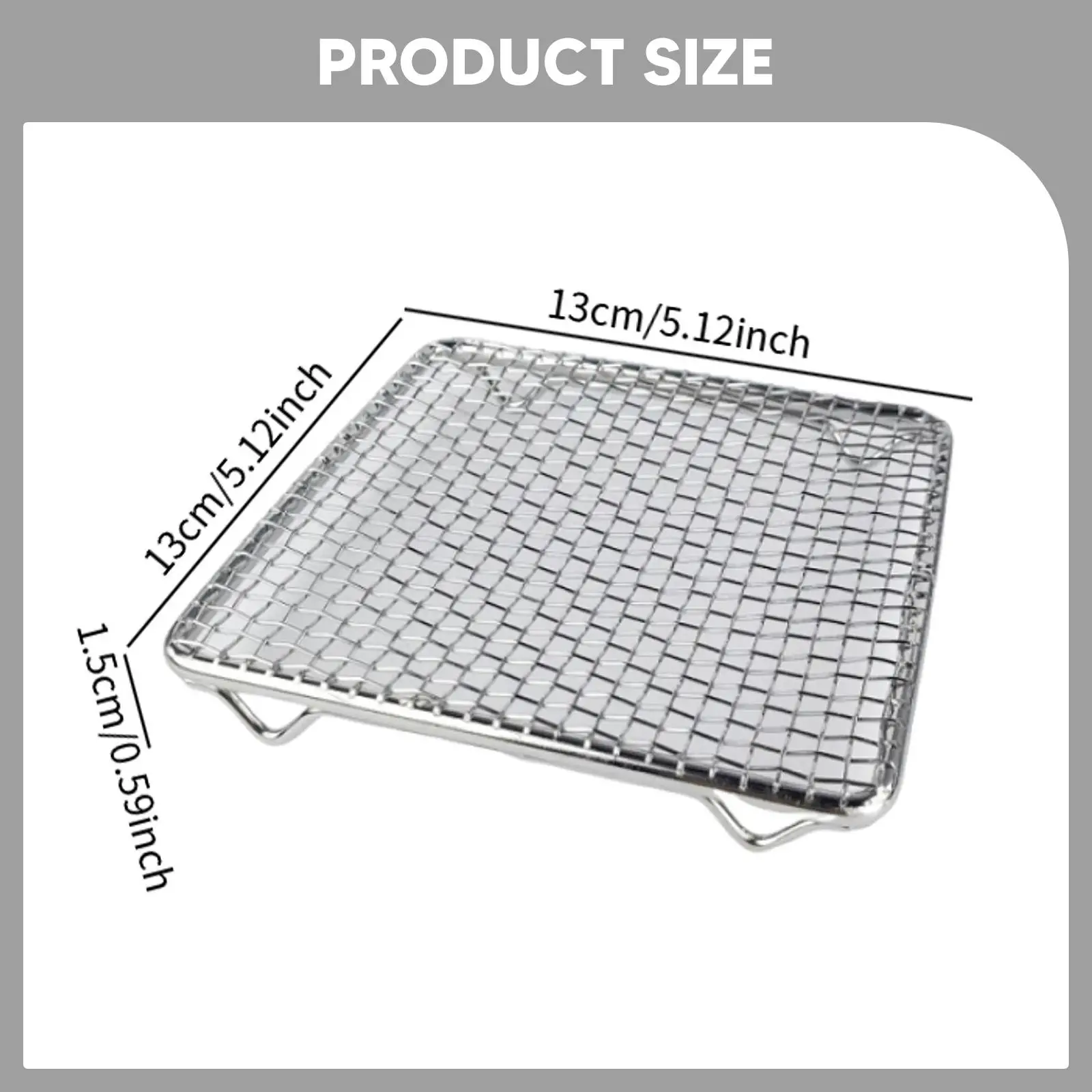 Japanese Barbecue Net Square Non Sticky Cooking Tool Barbecue Grill Mesh Rack Fry Net for BBQ Accessories Draining Food
