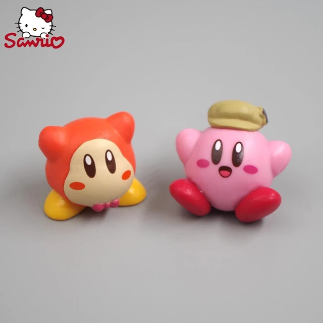 8Pcs/Set Game Super Pink Stars Kirby Action Figures Soft PVC Model Brave  Players Adventure Dream Land Collection Kid Gift Toy