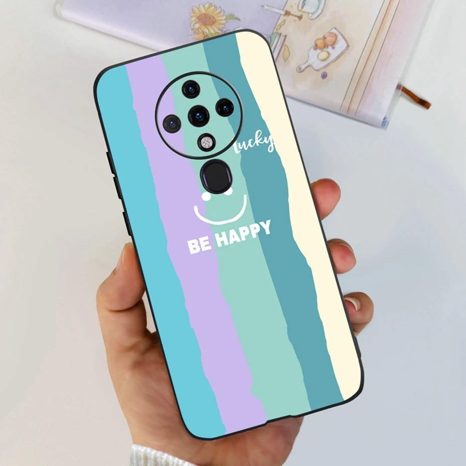 Cute Fashion Painted Soft Silicone Phone Case with Bumper 6.8