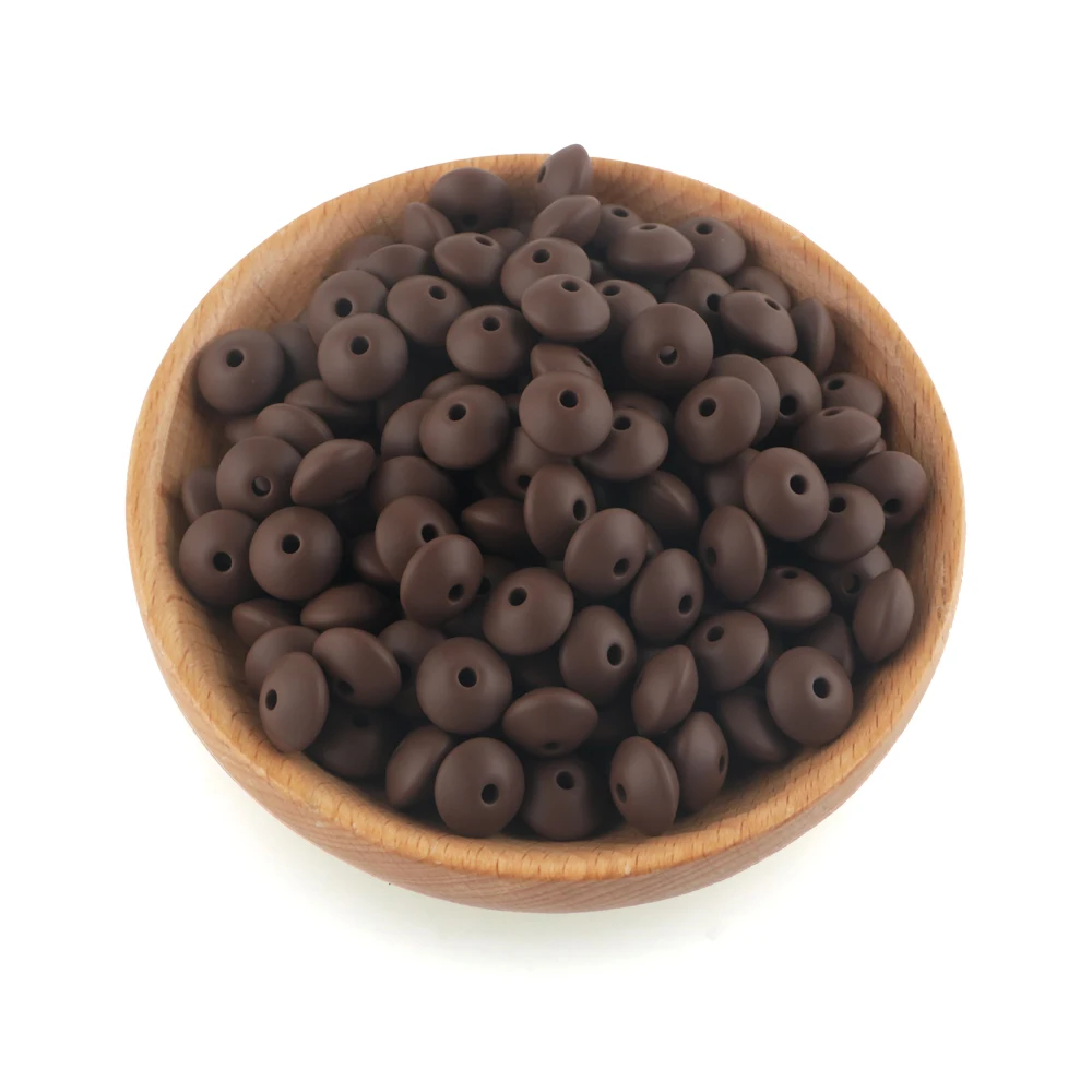 Silicone Lentil Spacer Beads for DIY Accessories (12mm, Multiple Quantities Available)