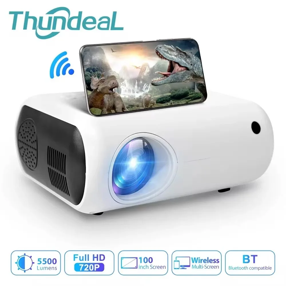 Portable Projector Thundeal TD50 Mini Projector Portable WiFi Home Cinema For 1080P Video Projector 5500 Lumens Beamer Home Cinema