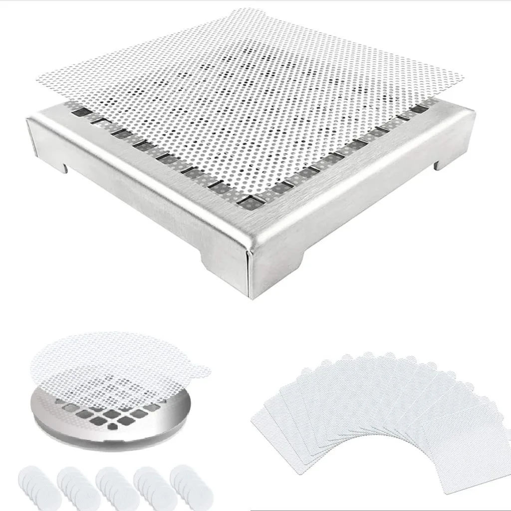 Circular square floor drain anti odor net, no trace adhesive drain net, floor cleaning net sticker