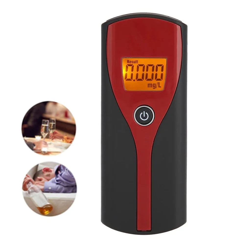 High Sensitivity Breathalyzer Professional Breath Alcohol Tester Digital Display Screen Alcohol Test Tools Portable Breathalyzer