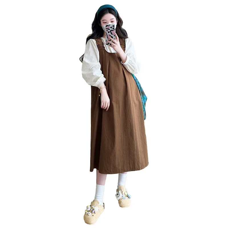Loose Maternity Shirt And Overalls Set Autumn Hot Sale Of The Season Two-Piece Set for Pregnant Women Comfortable Breathable Clo