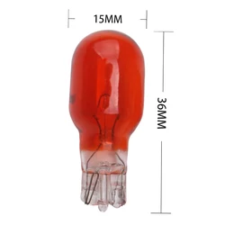 Bulk Pack of 100 Warm White Halogen Interior Clearance Lights - 12V, 16W, Clear Glass Amber (Amber)