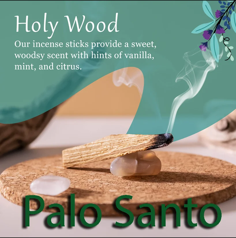 

Original Palo Santo Holy Wood Incense sumdge sticks High oil content Burning releases the scent For Purification Pray for luck