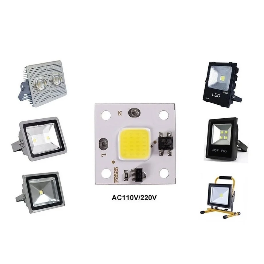 LED Lamp COB Chip 10W 20W 30W 50W 220V Smart IC No Need Driver 3W 5W 7W 9W LED Bulb Lamp For Flood Light Spotlight Diy Lighting led lamp led flood light led lamp bulb