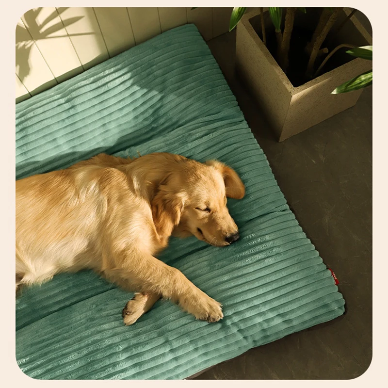 Big Dog Mat with Corduroy Pad for Medium and Large Dogs, Oversize Pet Sleeping Bed, Removable Sofa, Washable Pet Supplies