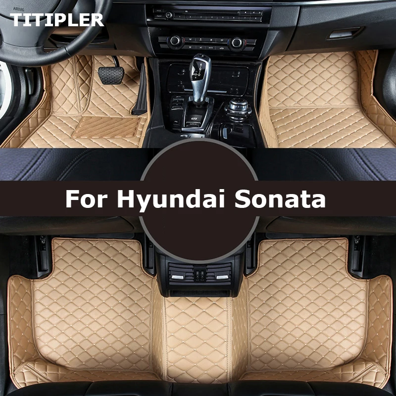 TITIPLER Car Floor Mats For Hyundai Sonata Foot Coche Accessories Auto Carpets