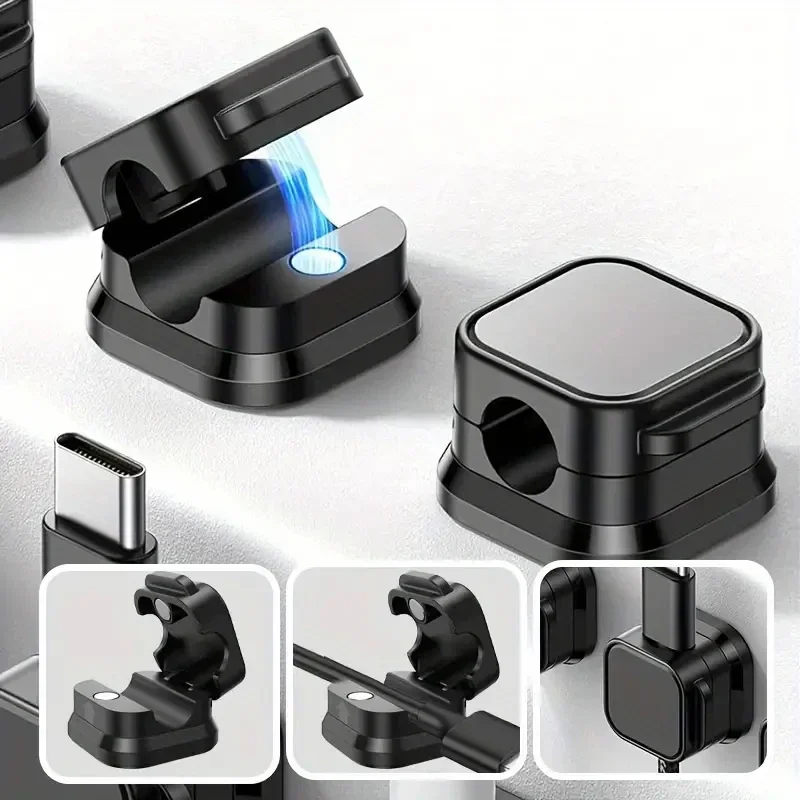 Magnetic Cable Holder Self Adhesive Cord Clip