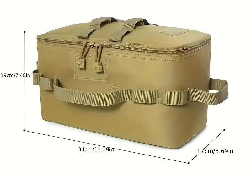 Description Picture 5 of itemOutdoor Cookware Bag Camping Meal Bag Portable Folding Waterproof Thermal Picnic Bag Large Capacity Tableware Storage Handbag