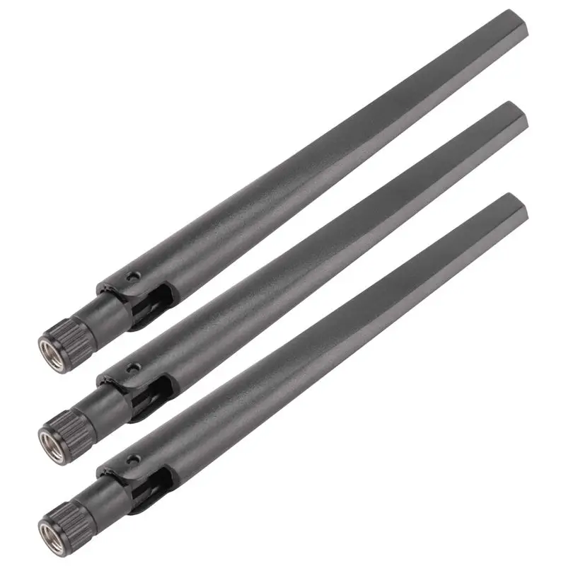 강력 추천-3개의 새로운 금속 와이파이 안테나, RP-SMA 인터페이스, 5Dbi 2.4G/5G 듀얼 밴드 무선 와이파이 안테나, ASUS R용