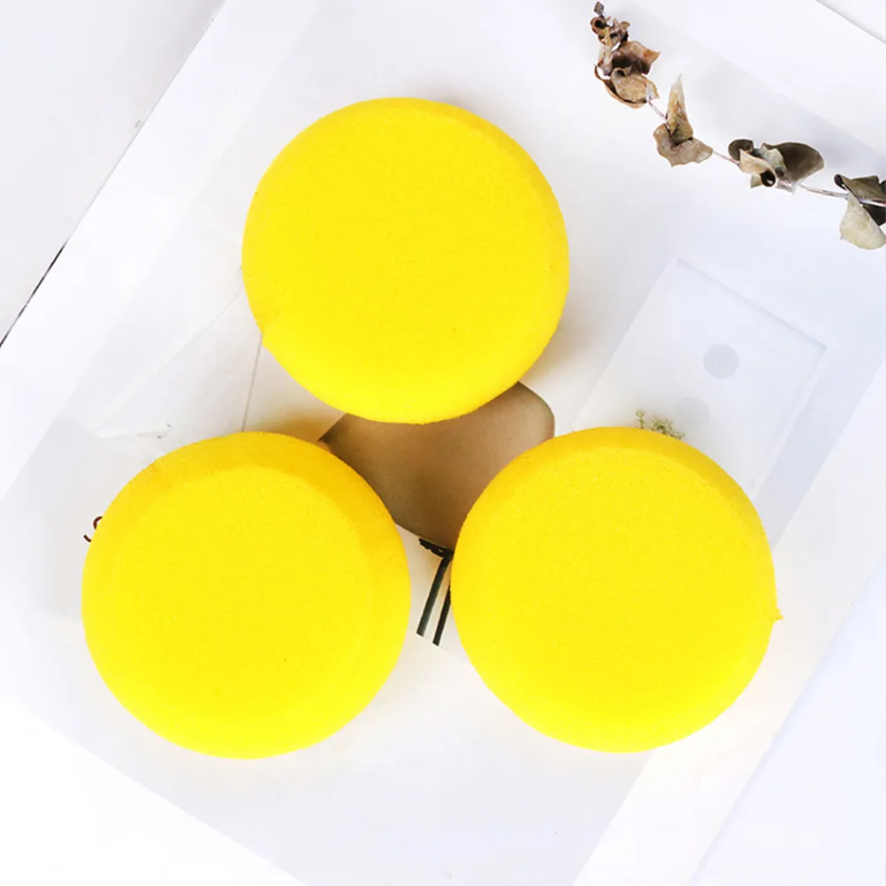 10Pcs 어린이 스폰지 페인팅 브러쉬 키트 라운드 스폰지 페인트 브러쉬 어린이를위한 쉬운 그립 공예 수채화 도자기 점토