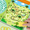 64 Pages Educational Games Kids Concentration Maze Training Book Reusable Practice Copybook 4