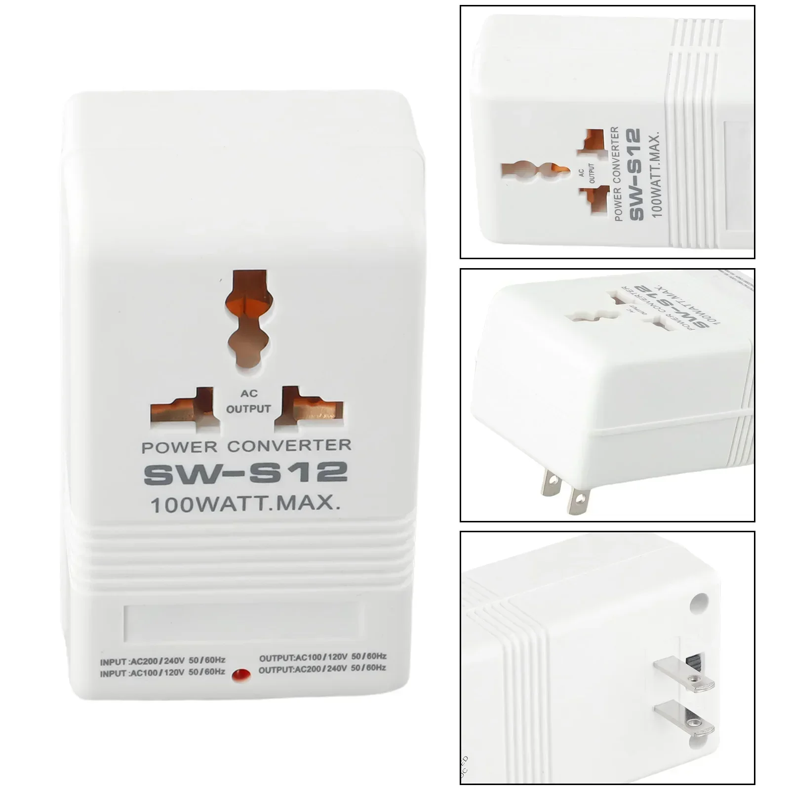 Step UP OR Down Converter Transformer 100W 110V/120V To 220V/240V + EU Adapter Bidirectional Converter Power Transformer 100W power adapter voltage converter power transformer