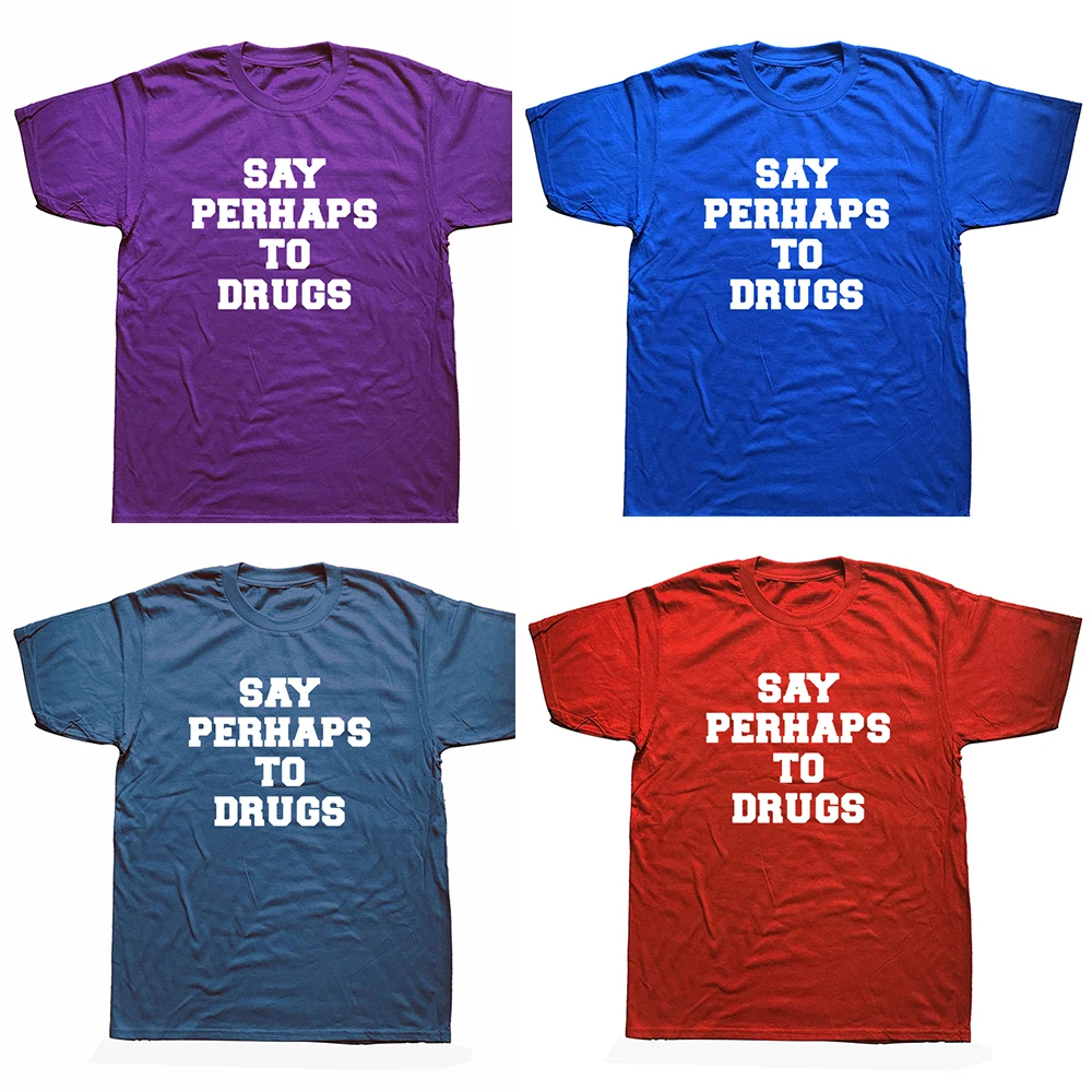 

Say May To Drugs Men's Printed Cotton Fashion T-shirt Men's and Women's Trendy Street T-shirt Short Sleeve Boys' Large T-shirt