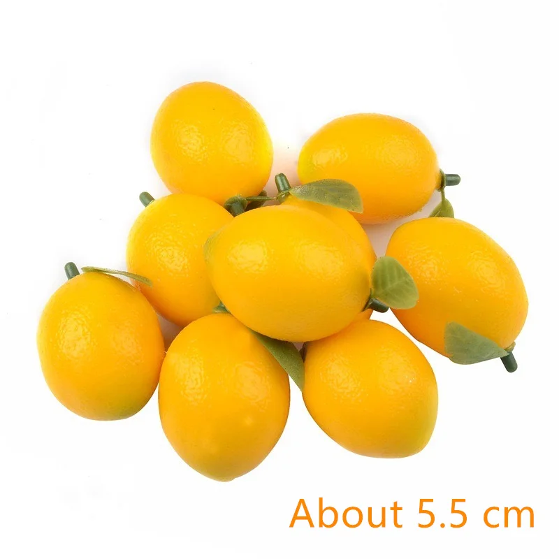 Mini Artificial Lemon Fake Foam Fruits and Vegetables Berries For Wedding Christmas Decoration DIY Scrapbooking 5/20/50pcs