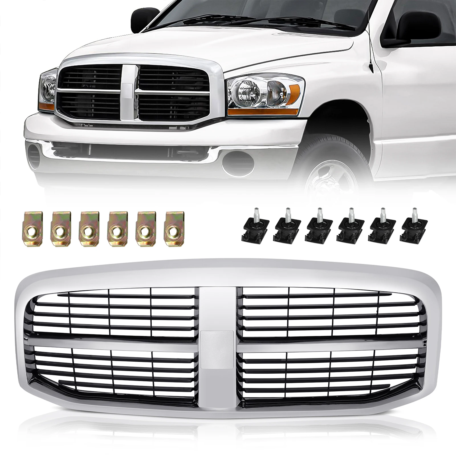 Economical Cheapest Factory price for 2006-2009 dodge ram 1500 2500 3500-5JY121SPAE car grill