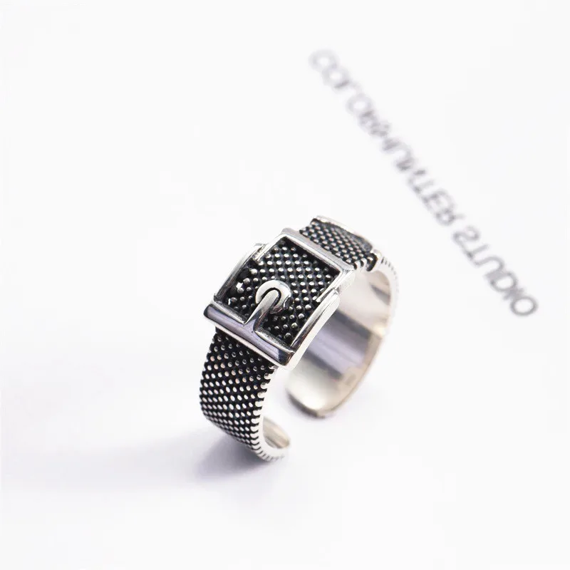 

925 Sterling Silver Originality Watchband Vintage Rings For Women Wedding Engagement Jewelry Accessories Free Shipping Jewellery