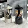Makeup Brush Holder Organizer with Lids, Dustproof Make Up Brush Container, Vanity Cosmetic Storage Cup for Bathroom Countertop 4