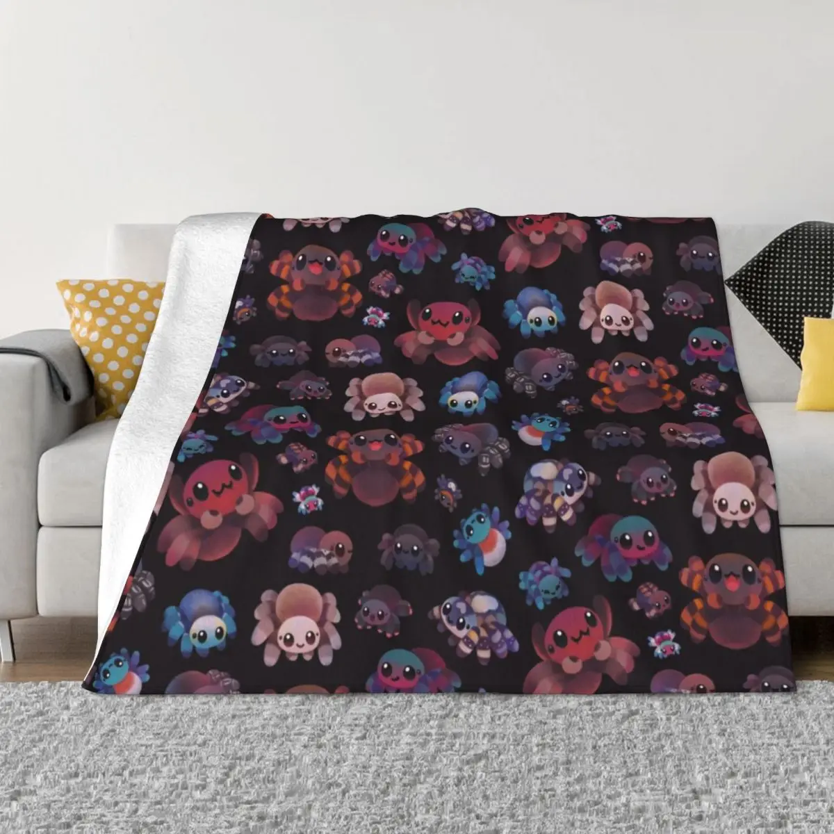 

Tarantulas - dark Throw Blanket Beautifuls Sofa Quilt Vintage Blankets