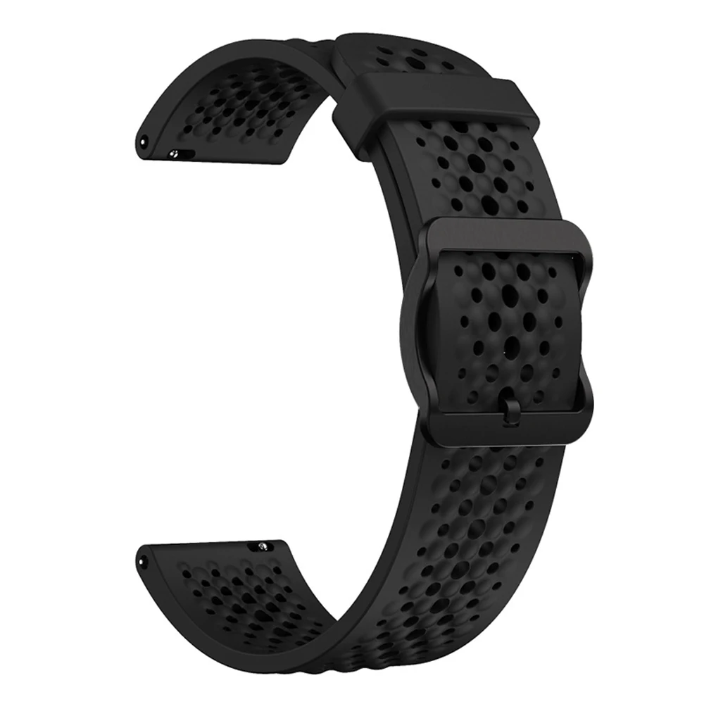 Breathable Silicone Sport Strap - 22mm Watchband Replacement Bracelet