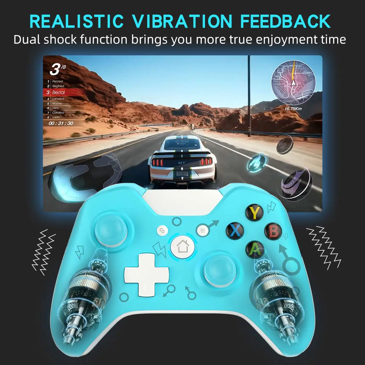 ISHAKO-   е,  , 2.4G   ̽ƽ,  Ʈѷ, XBOX ONE PS3 ȵ̵ ǻ PC 