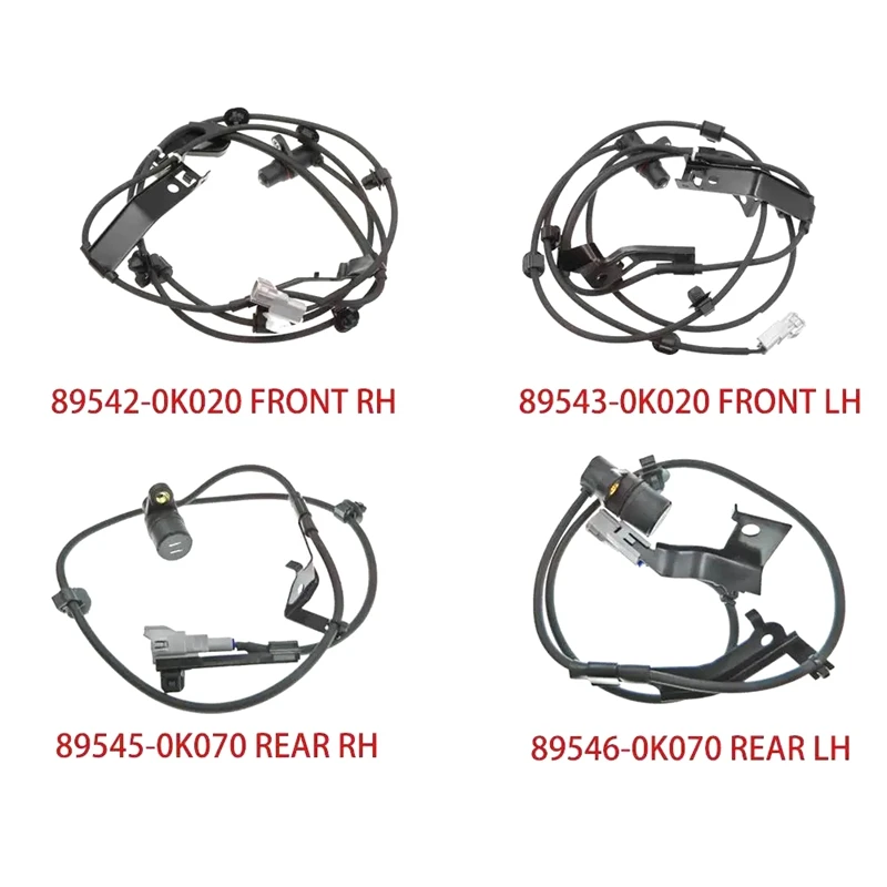 

1 Set ABS Wheel Speed Sensor For Toyota Hilux Vigo Wheel Unit Sensor 89542-0K020 89543-0K020 89545-0K070 89546-0K070 Parts