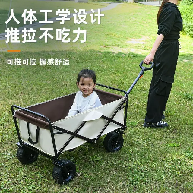 Kültéri Terepjáró Kemping Összecsukható Pushcart, Pótkocsi Kocsi, Horgászasztal, Kempingkocsi - Image 4