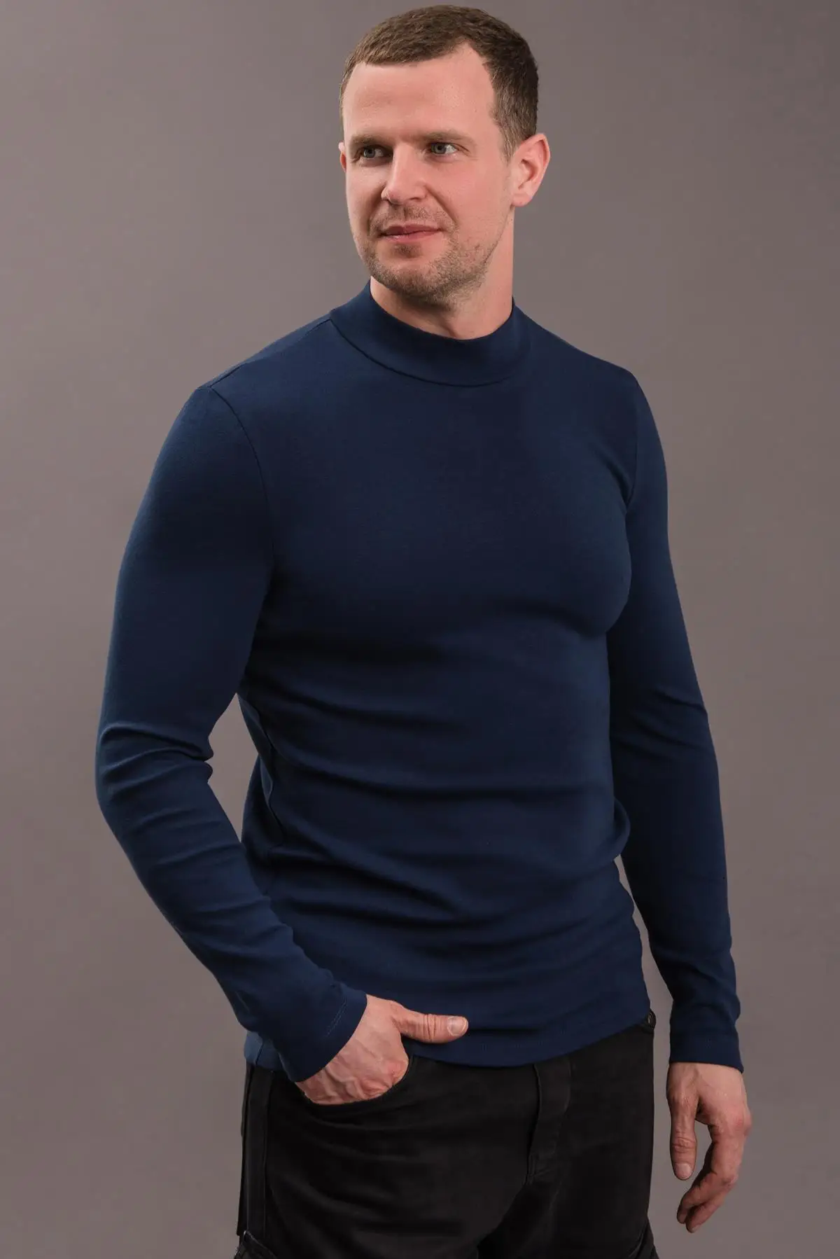 Men's turtleneck 48 58 sizes of riban 