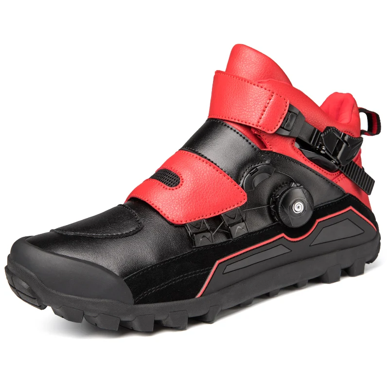 Motorcycle Riding Shoes for Men Waterproof and Anti-fall Motorcycle Boots Breathable Off-road Racing Shoes Equipment