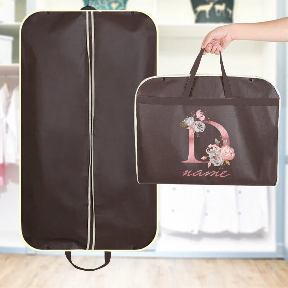 Customized Name Dustproof Clothing Covers Waterproof Clothes Cover Wedding Dress Protector Hanging Garment Bags Closet Organizer 6