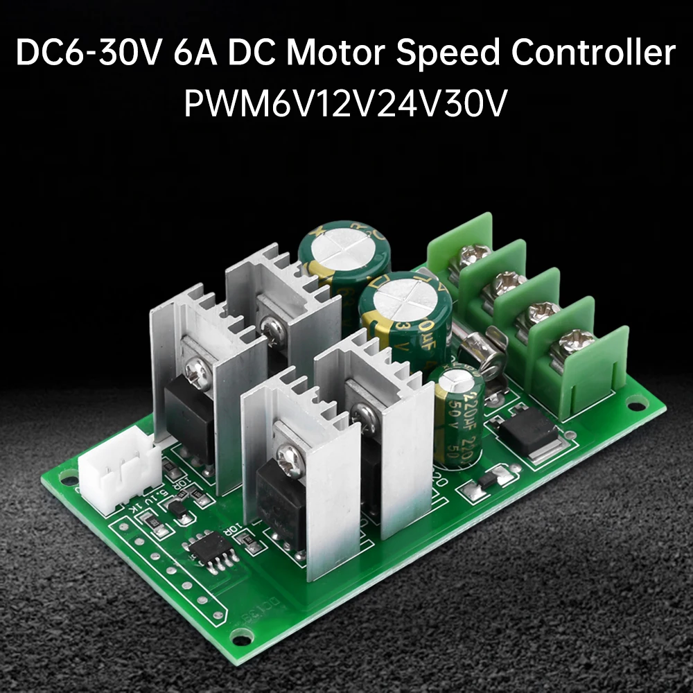 DC 6-30V 6A Motor Speed Controller Motor Governor PWM Forward/Reverse Switch Board speed control switch CCM6N