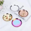 Ins Stainless Steel Round Storage Tray Desktop Cosmetics Metal Tray Photo Ornament Jewelry Storage Tray 2