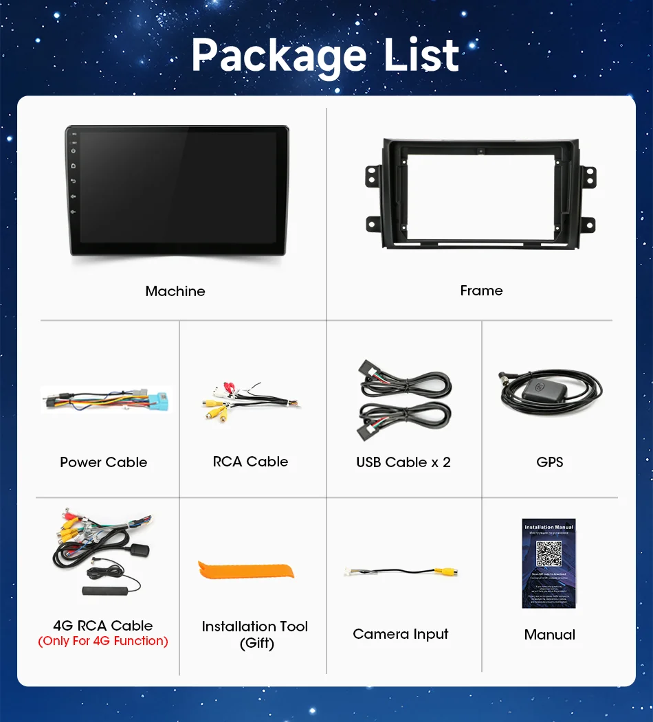 Srnubi Carplay für Suzuki SX4 SX 4 2006 - 2013 Android Auto DSP Audio Multimedia 9'' QLED Bildschirm Navigation 2 Din Haupteinheit – Detail 1
