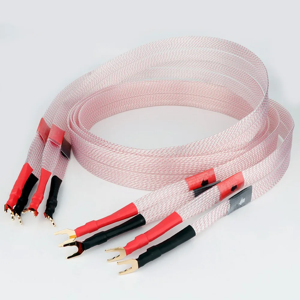 

Nordost Valhalla hifi Speaker Cable Speaker Cable PC OCC Silver Plated Loudspeaker Cable Gold Plated Y Spade/Banana Plug