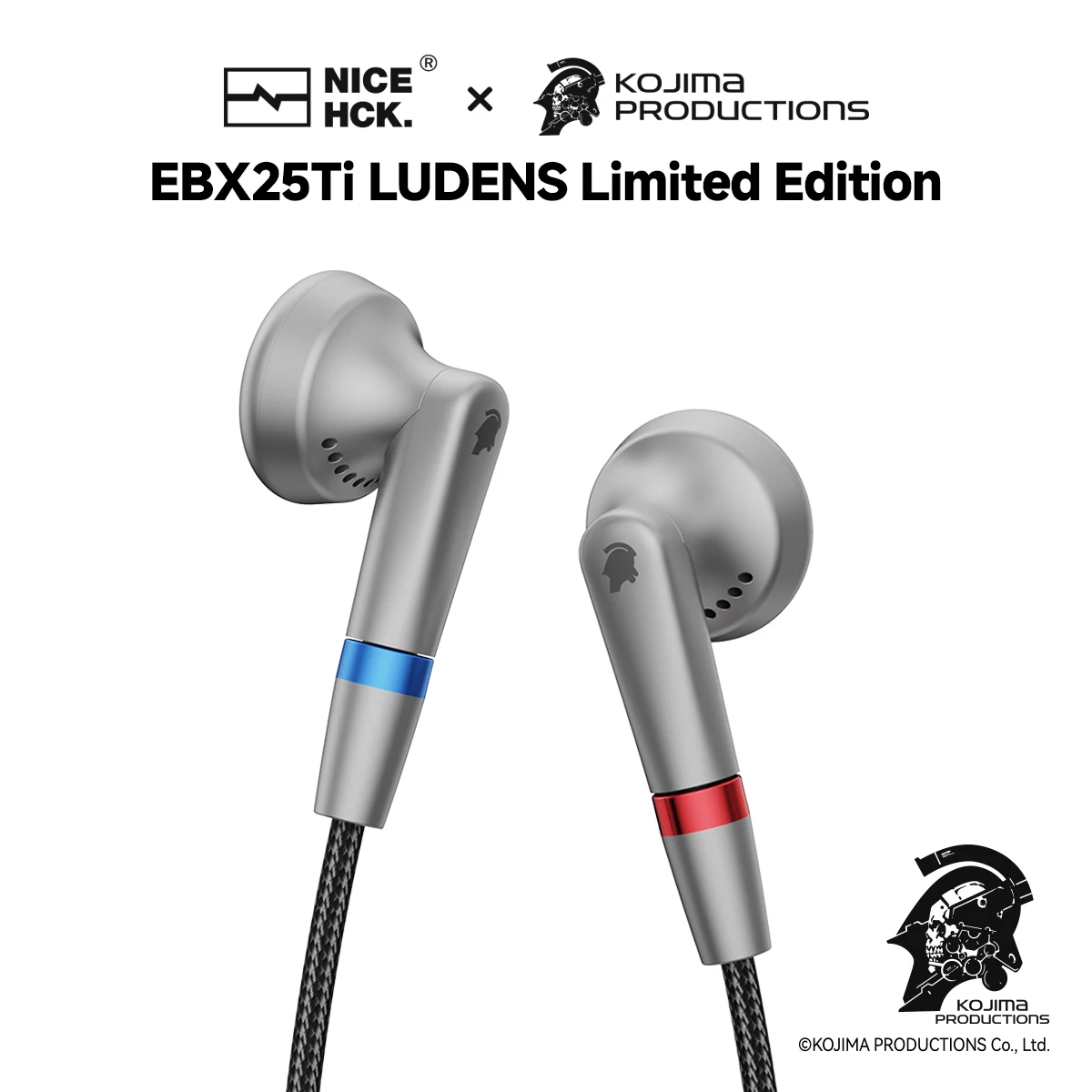 NICEHCK EBX25Ti LUDENS 限定版 NICEHCK × KOJIMA PRODUCTIONS EBX25Ti LUDENS Limited-Edition Wired