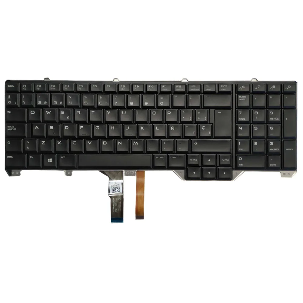 Retroiluminado Suécia Canadense Francês Espanhol Teclado para Dell Alienware 17 r1 17 r2 17 r3 M17 r1 M17 r2 M17 r3 com Luz de Fundo Novo - Imagem 5