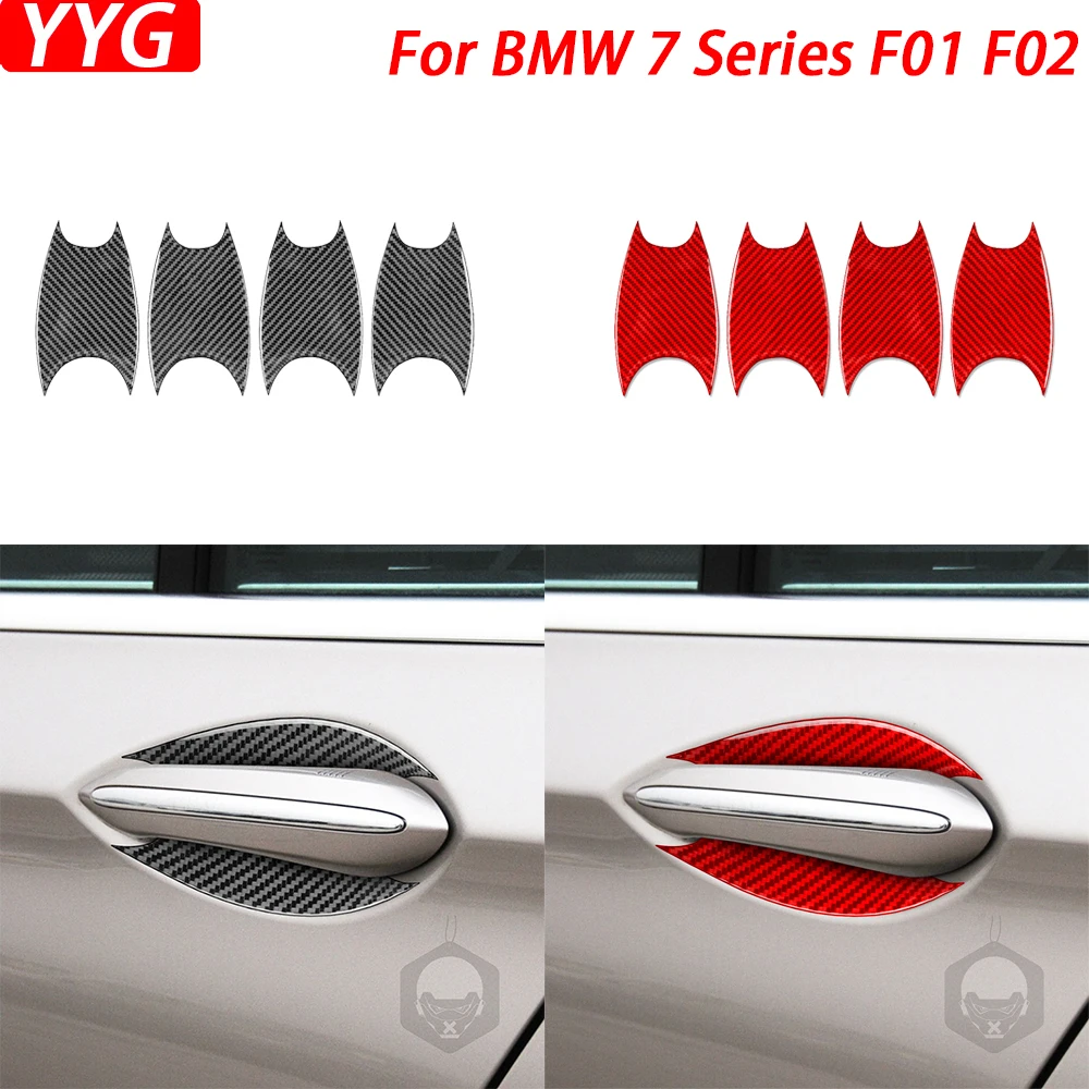 

Для BMW 7 серий F01 F02 2009-2014 углеродное волокно наружная дверная чаша ручка панель отделка крышка автомобильное Украшение Аксессуары стикер