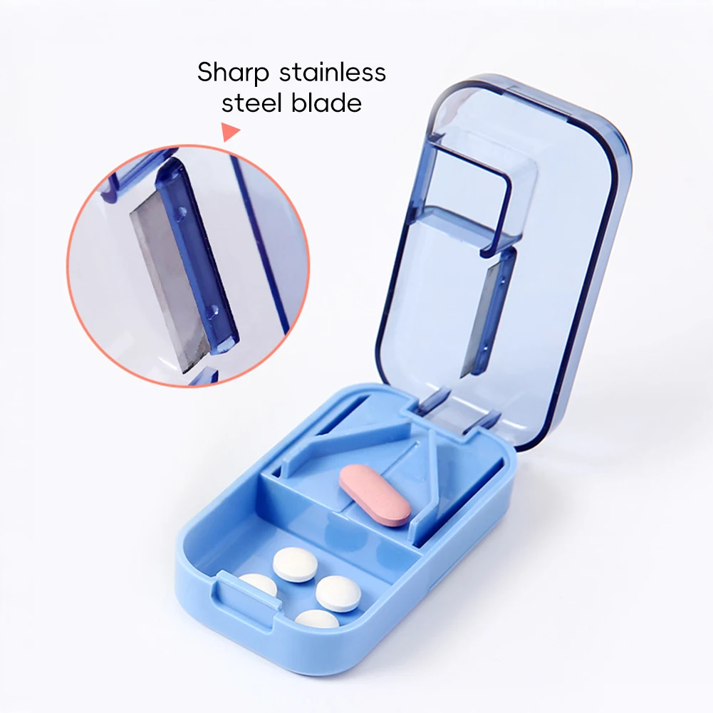 Compact Travel Pill Organizer with Compartments for Daily Medication Storage