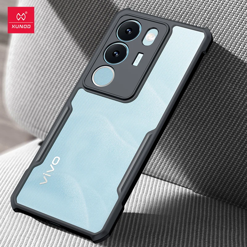 

Xundd Phone Case For VIVO V29 Pro V27 S16 S17 Pro Case,PC&TPU Airabg Shockproof Anti-Drop Shell,Back Transparent Protective Case