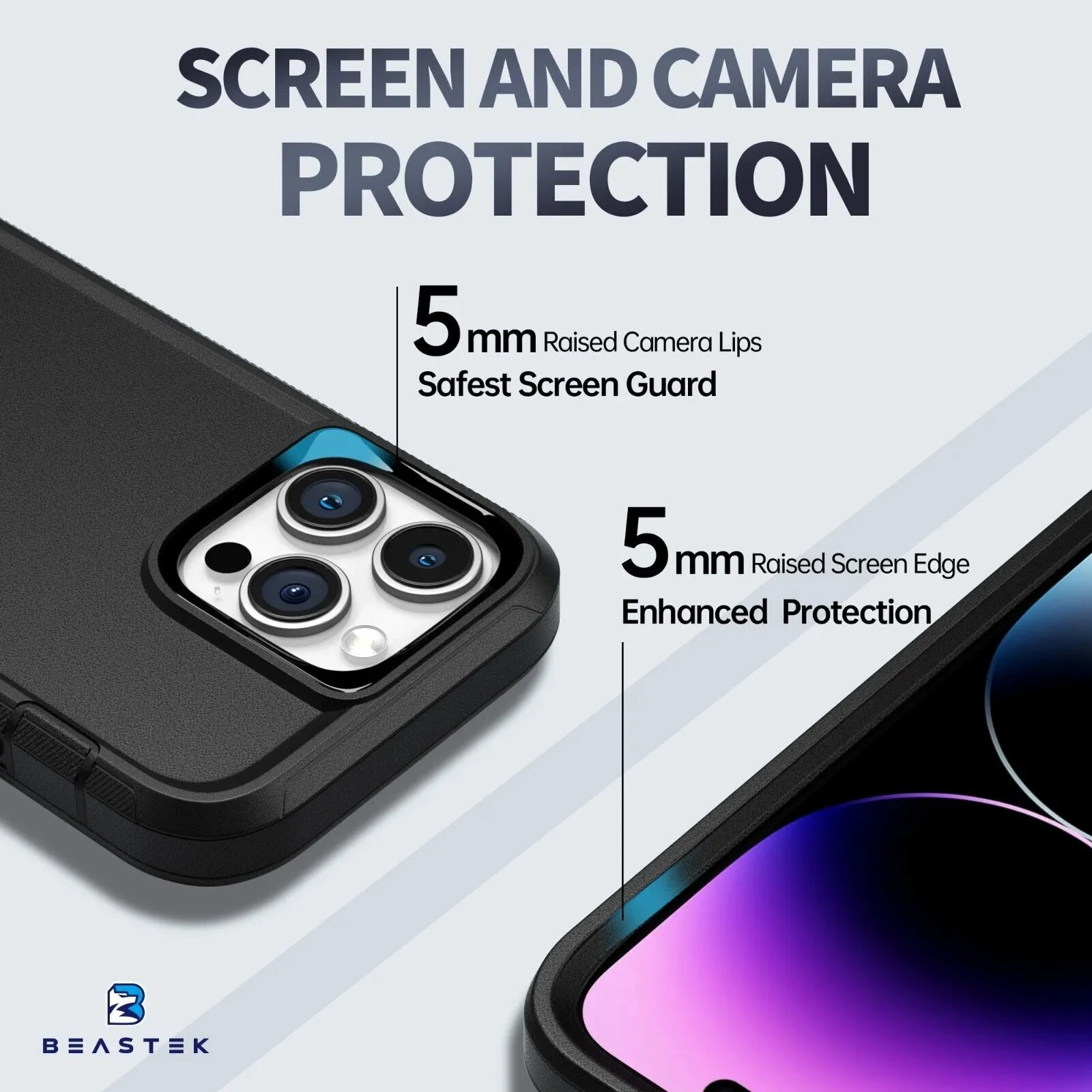 Triple-Protection Heavy Duty Rugged Shockproof & Dustproof Phone Case