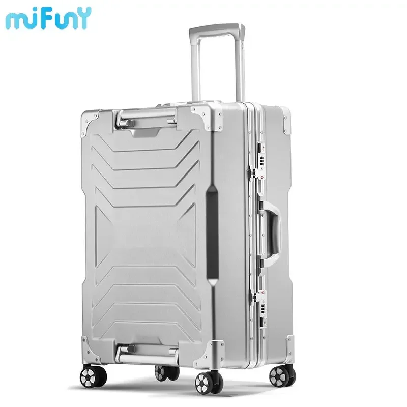 Mifuny 20/24/29inch Men New Aluminum Alloy Frame Rolling Password Luggage Women Trolley Travel Suitcases Universal Wheels Cases
