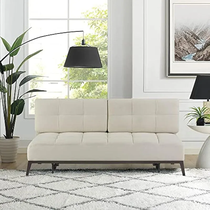 

Convertible Sleeper Sofa Bed Salon, Loft Bed Lounge Bedroom Office Chair Corner Sofa Ottoman Cream White Outdoor Furniture Sets