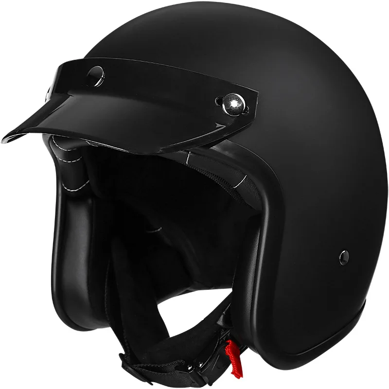

Fast Shipping Japan Korea Vintage Style Motorcycle Open Face Helmet High Quality Retro Motocross Racing Casco Scooter Jet Casque